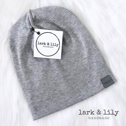 Light Grey Slouch Beanie