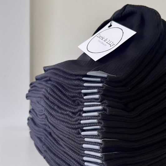 Black Slouch Beanie