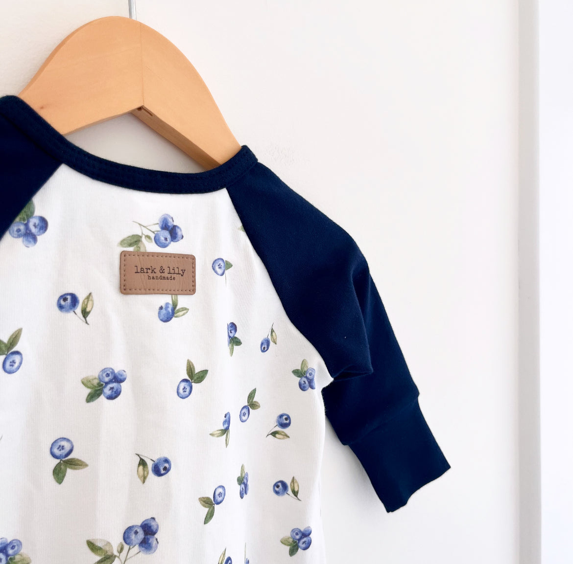 Blueberry Raglan Romper