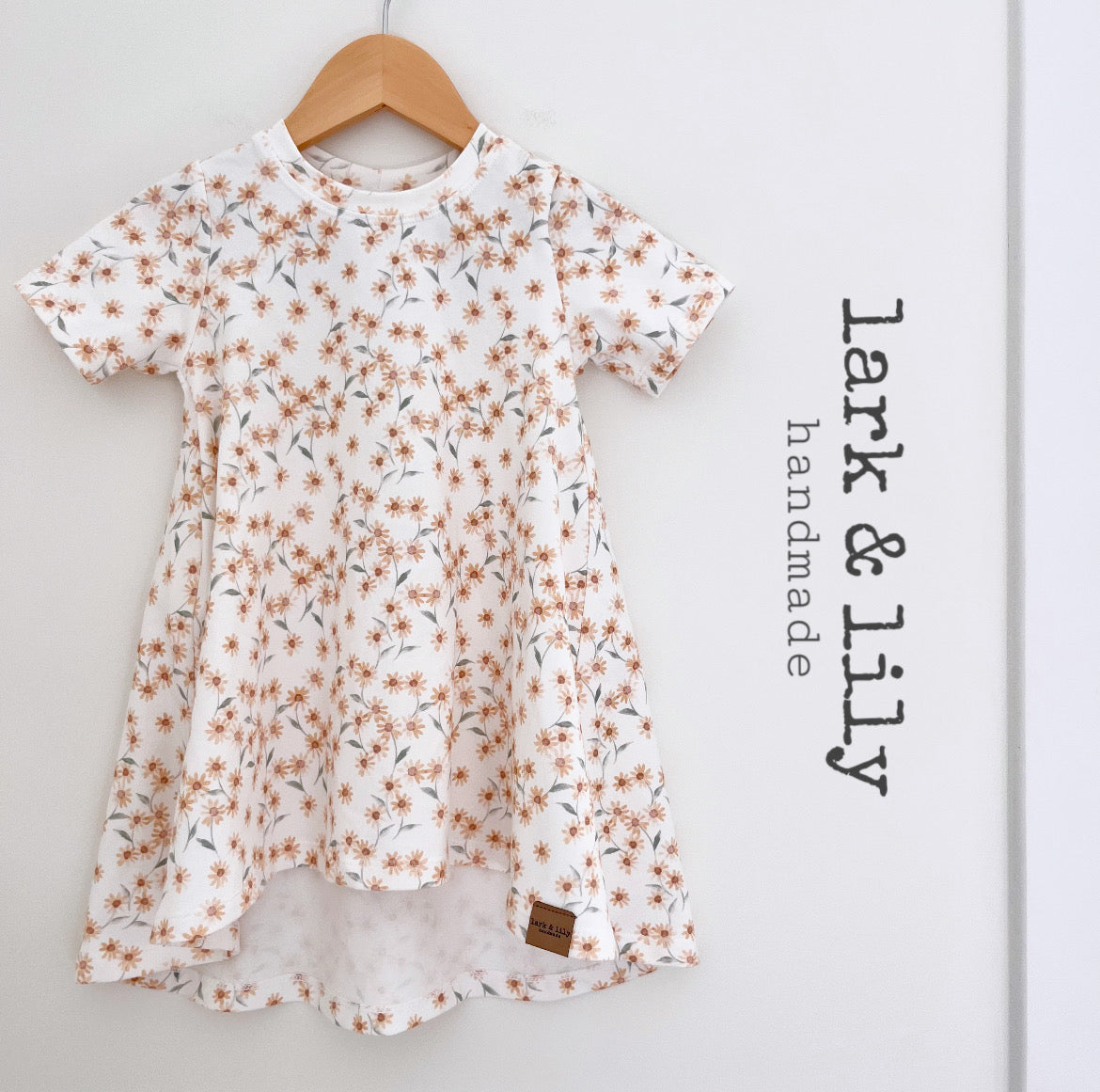 Yellow Flower T-shirt Dress