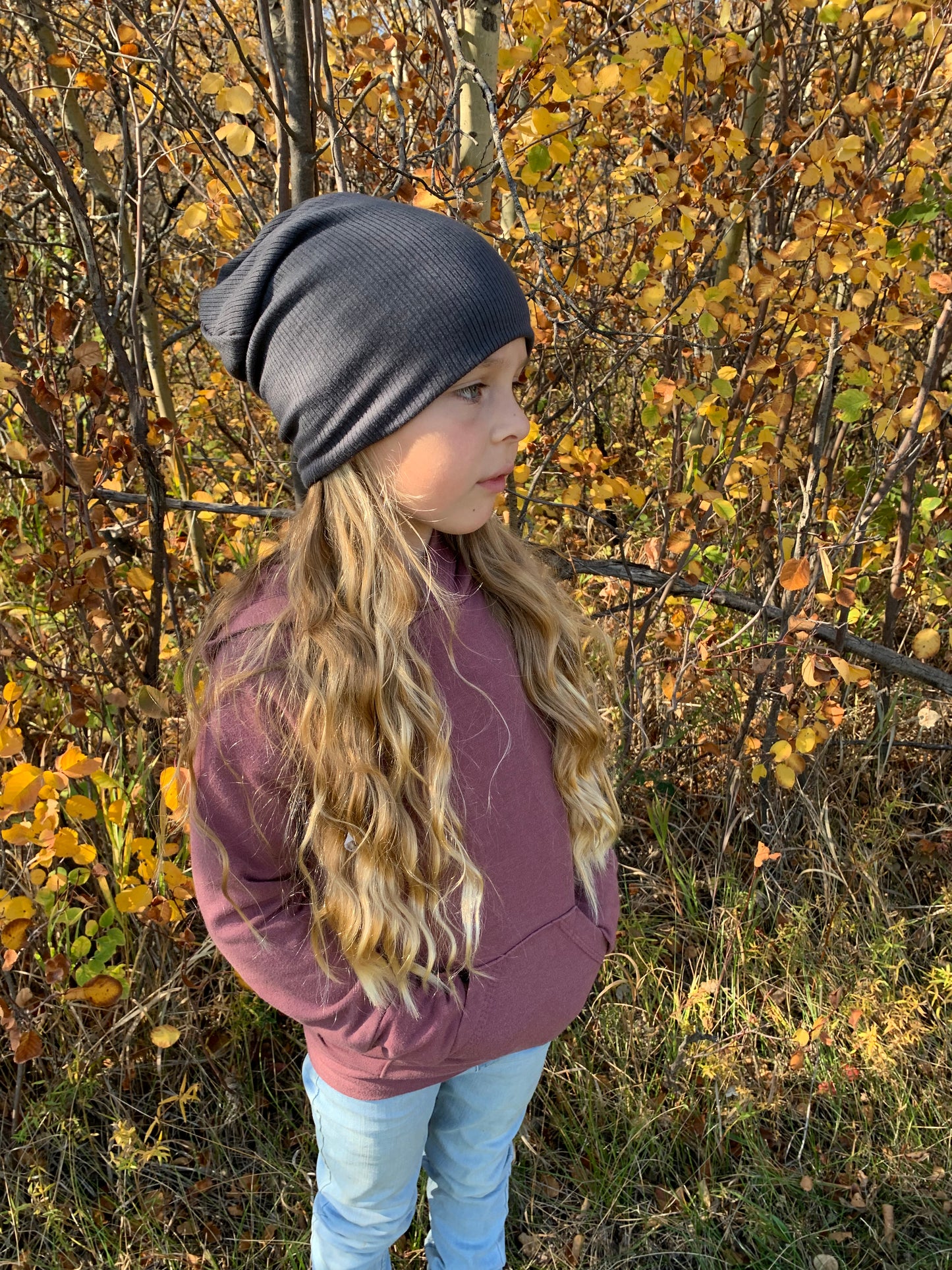 Charcoal Slouch Beanie