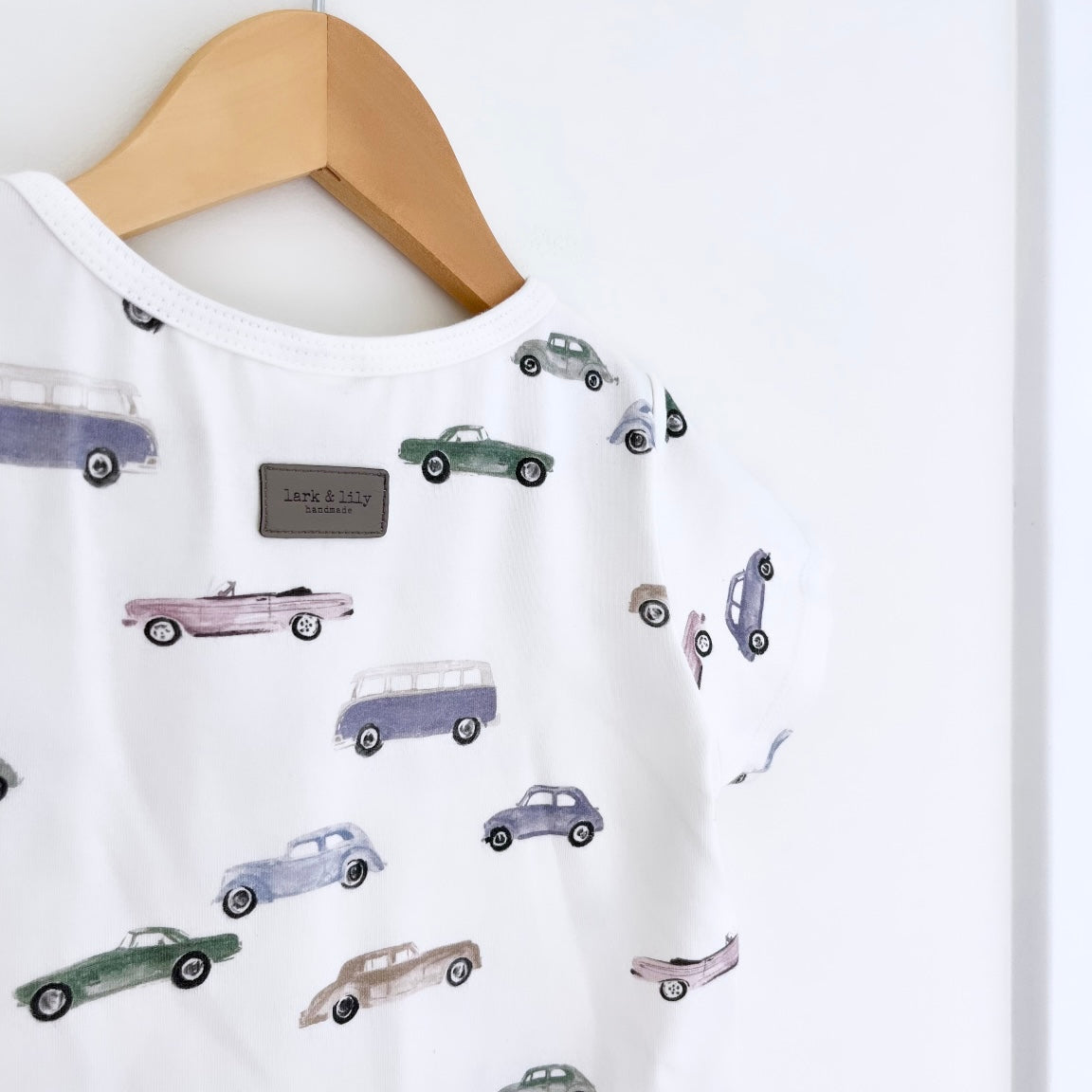 Blue Vintage Car Basic Tee