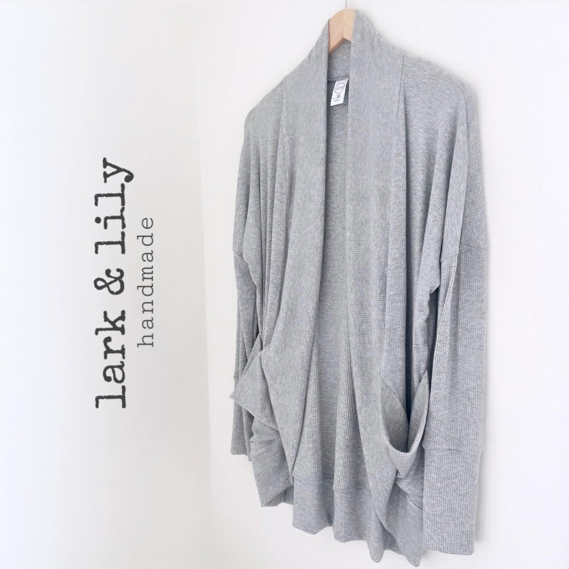 Light Heather Grey Warm Embrace Cardigan