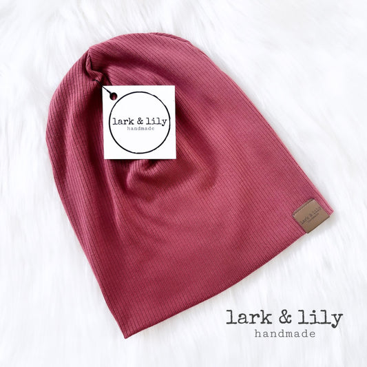 Rosewood Slouch Beanie